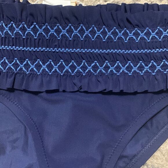 New. Tory Burch black smocked bikini set. Normally $236  XS - Picture 10 of 12